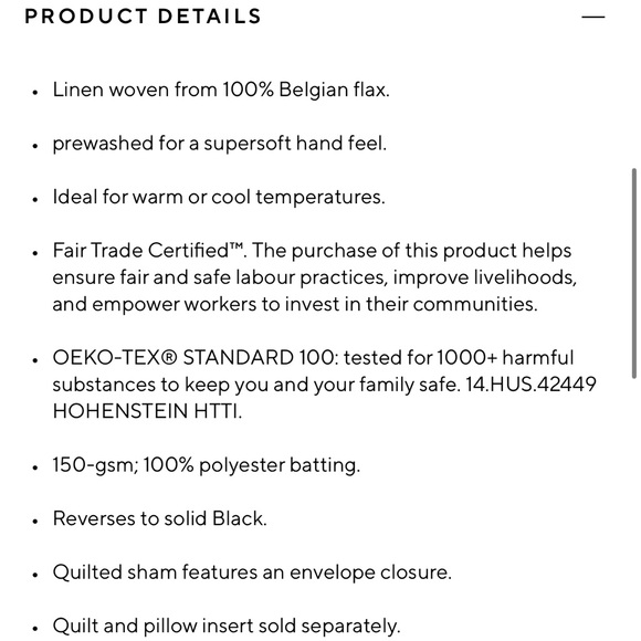 Pottery Barn Belgian Flax Linen Diamond Quilted Shams Two - Picture 4 of 5